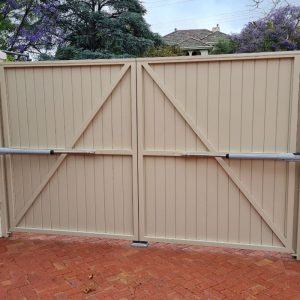 Electric gate system for home security and access control
