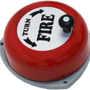 Manual rotary fire alarm bell.