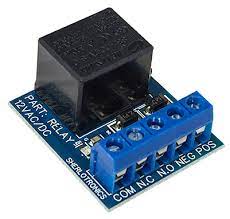 Sherlotronics 12V relay board with LED indicator and screw terminals